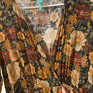 Cottagecore Fall Forest Wrap Dress